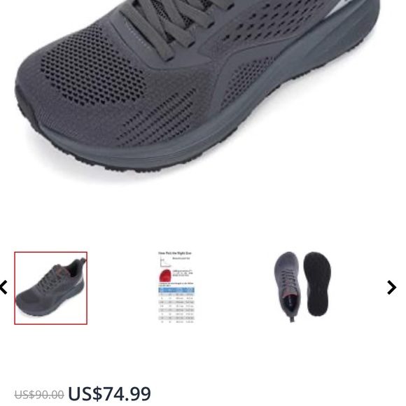 Bronax Men’s Wide Cushioned Supportive Road running  Shoes Wide Toe Box size 11 - Picture 6 of 6